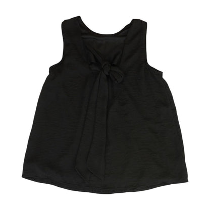 Black Solid Sleeveless Blouse