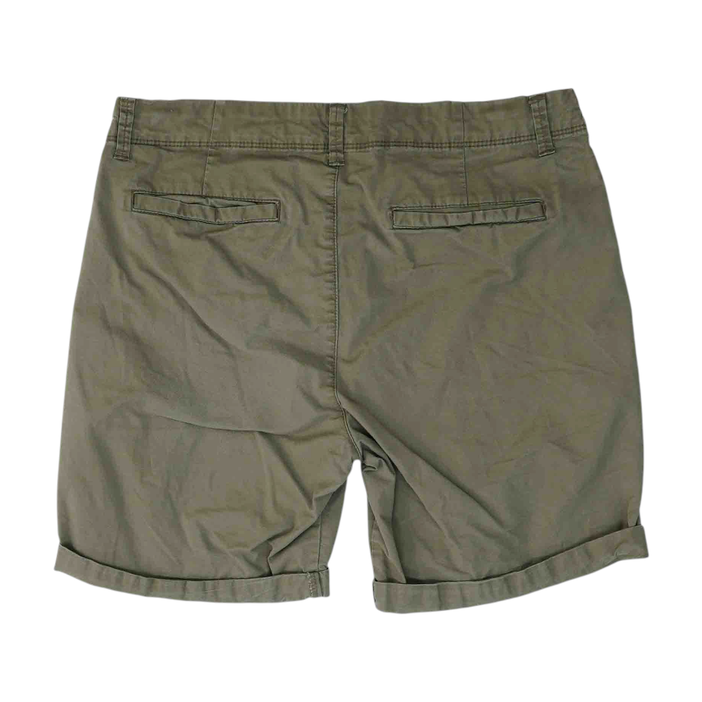 Brown Solid Chino / Khaki Shorts