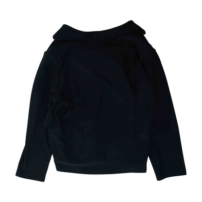 Black Plus Size Solid Blazer