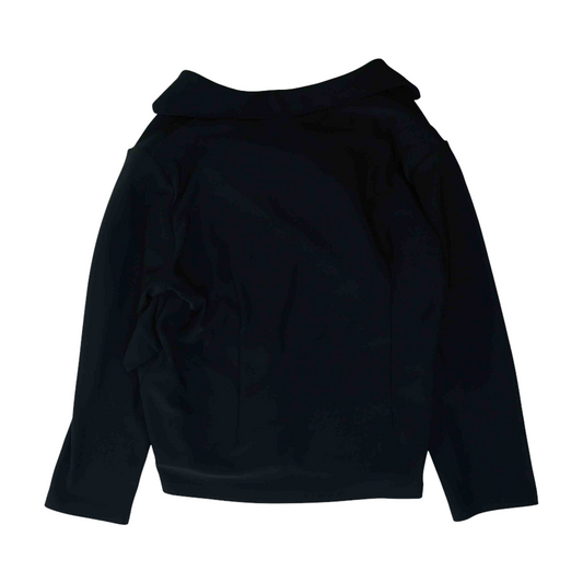 Hover Black Plus Size Solid Blazer