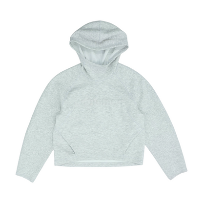 Gray Solid Hoodie Pullover