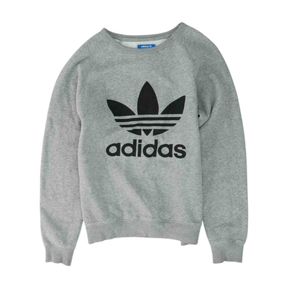Gray Solid Sweatshirt Pullover