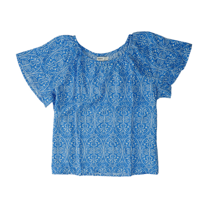 Blue Print Blouse