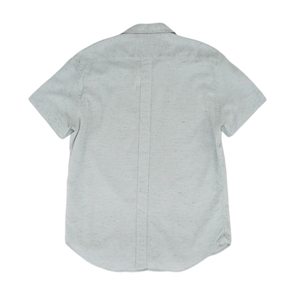 Blue Striped Short Sleeve Button Down