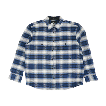 Blue Striped Flannel Button Down
