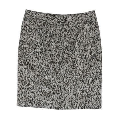 Beige Animal Print Mini Skirt