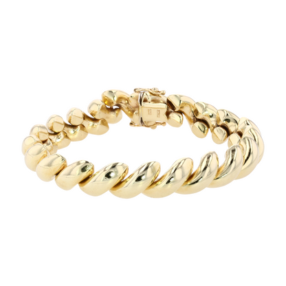14K Yellow Gold Chain Bracelet