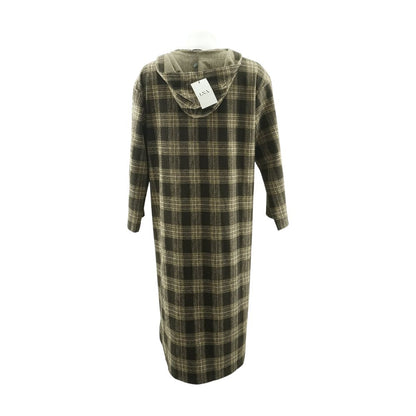 Brown Plaid Cardigan Sweater