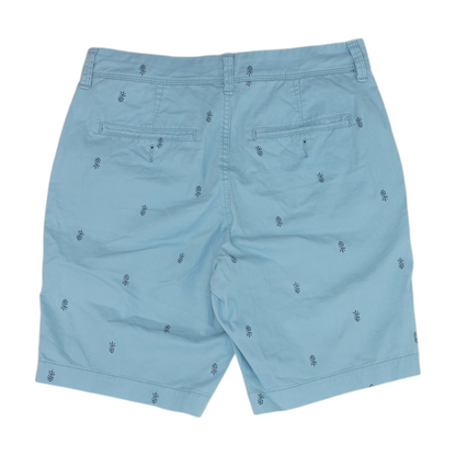 Blue Graphic Chino Shorts