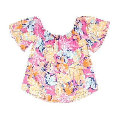 Pink Misc. Short Sleeve Blouse