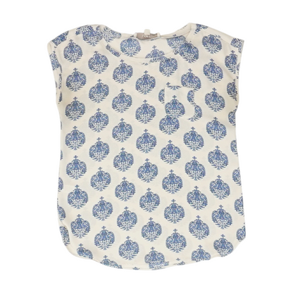 Beige Petite Print Blouse