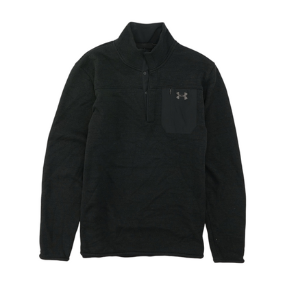 Under Armour Black Solid 1/4 Zip Pullover – Image 1