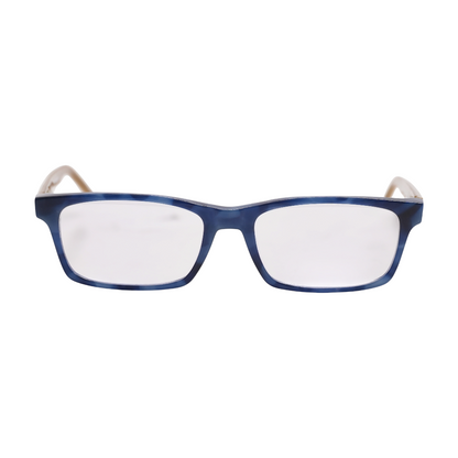 Blue Number Cruncher Rectangle Prescription Eyewear