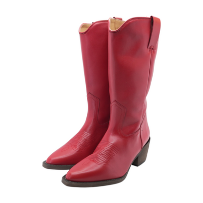 Red Western Hat Boots
