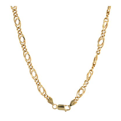 18K Yellow Gold Chain Necklace