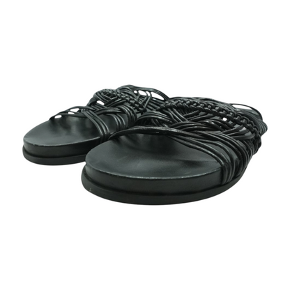 Black Flat Sandals