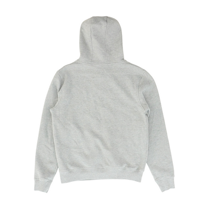 Gray Solid Hoodie Pullover
