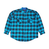 timber ridge Blue Big & Tall Plaid Flannel Button Down – Image 1
