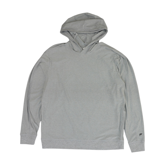 Gray Solid Hoodie Pullover