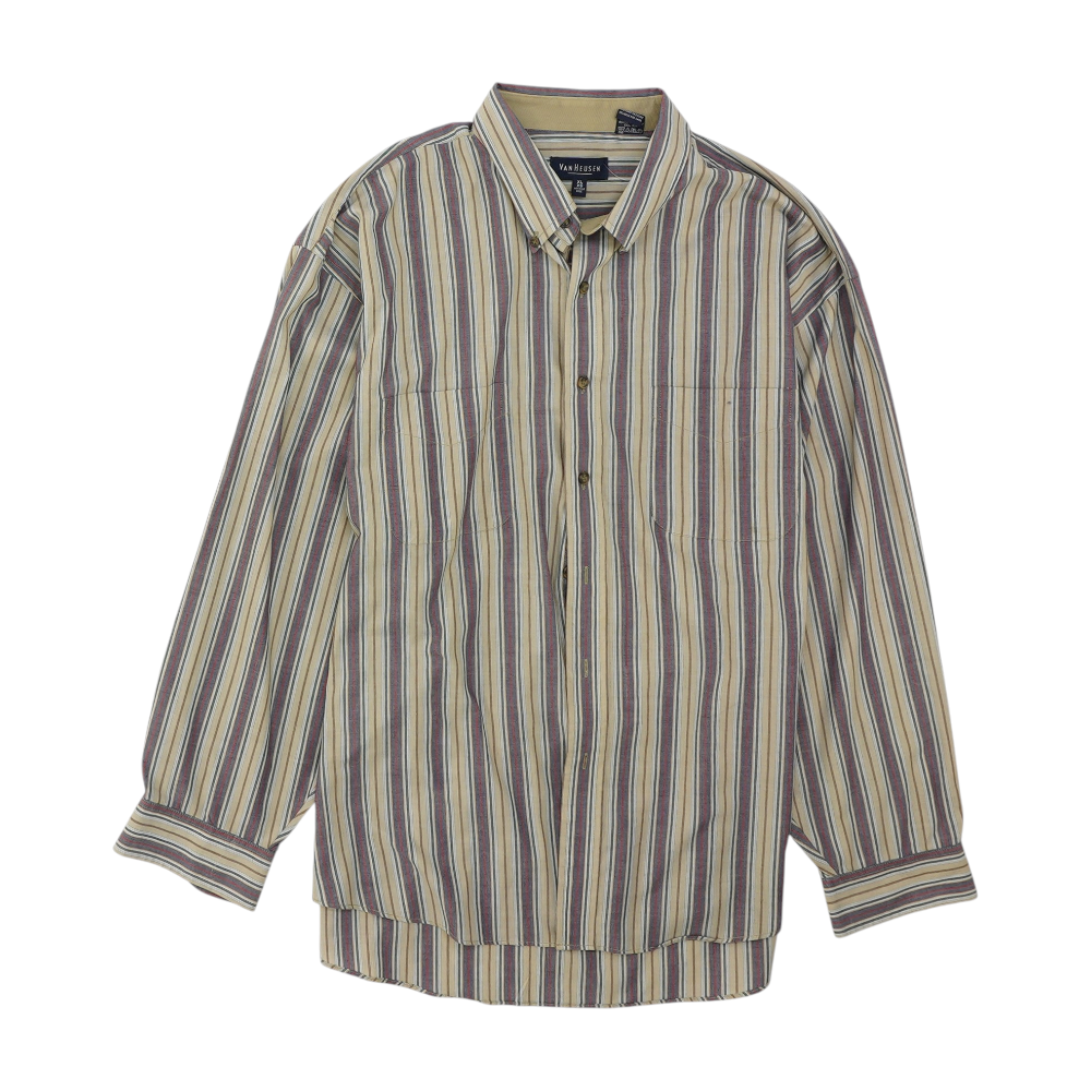 Multi Striped Long Sleeve Button Down