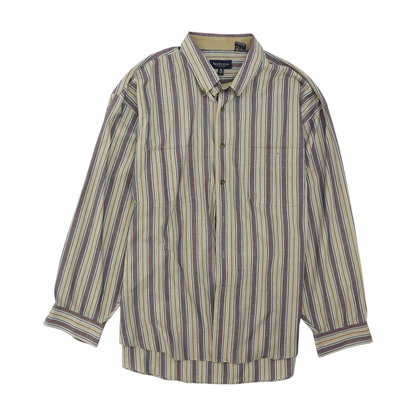 Multi Striped Long Sleeve Button Down
