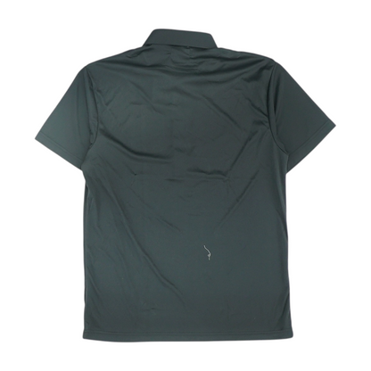 Black Solid Short Sleeve Polo