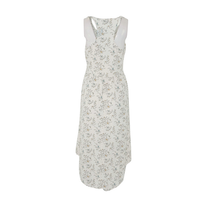 White Floral Midi Dress