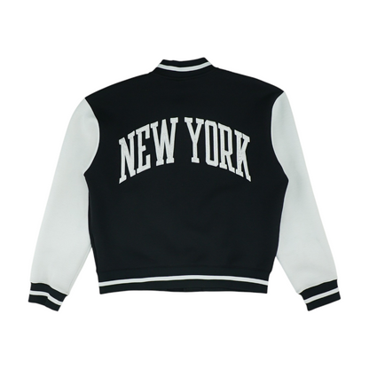 Black Color Block Jacket