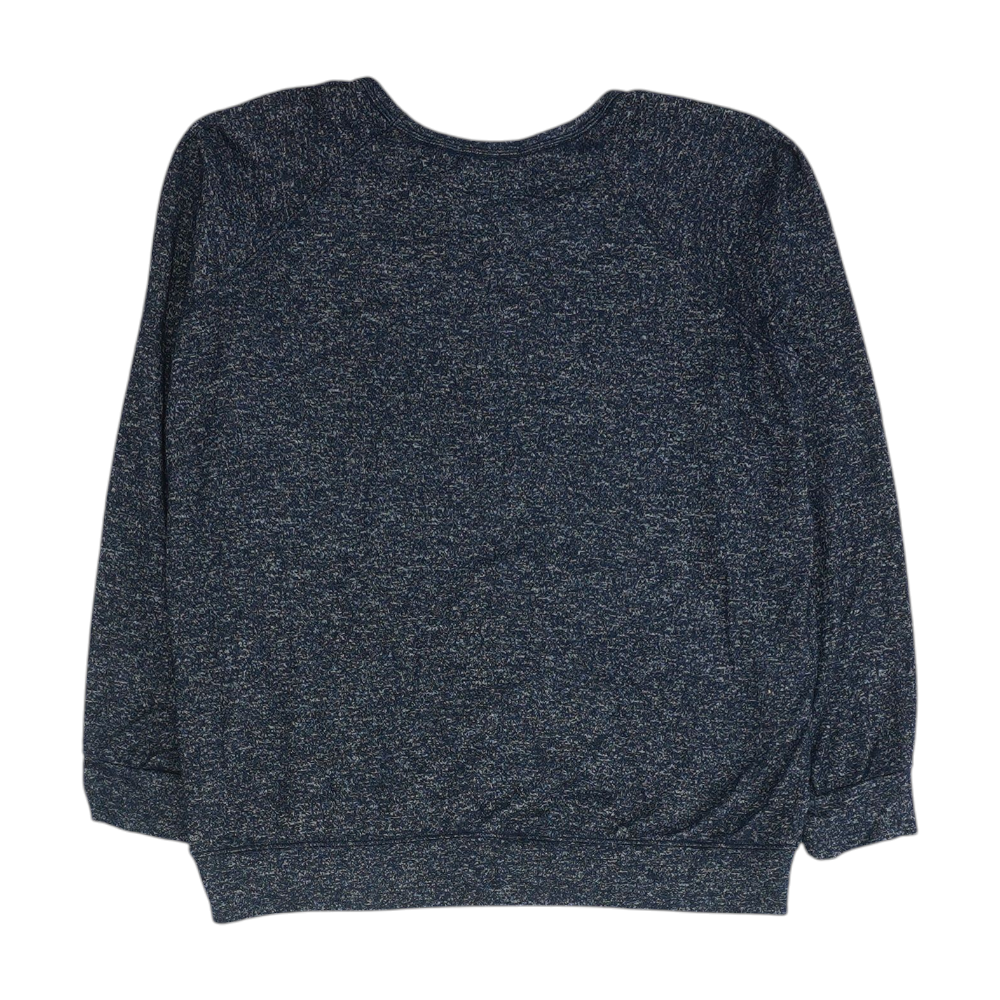 Navy Abstract Pullover Sweater