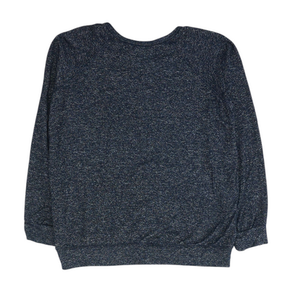 Navy Abstract Pullover Sweater