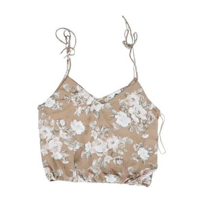 Brown Floral Blouse