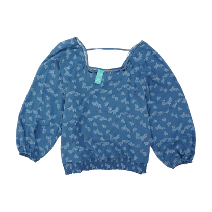 Blue Plus Size Blouse