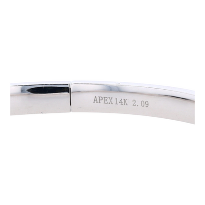 2 ctw 14K White Gold Diamond Bangle Bracelet