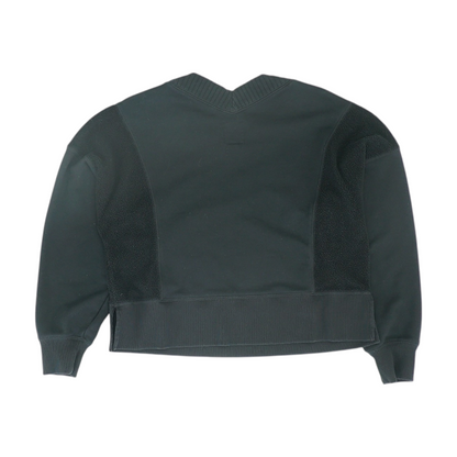 Black Solid Sweatshirt Pullover
