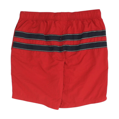 Red Color Block Swim Bottom