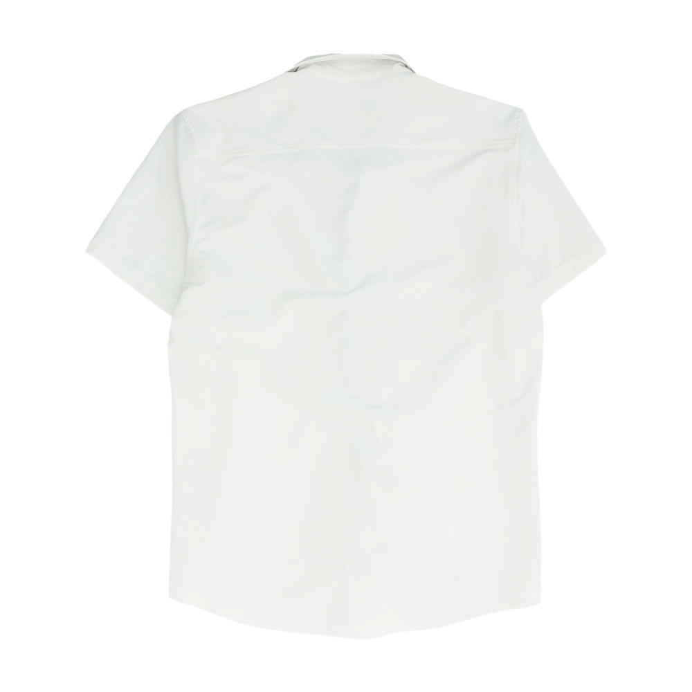 Tan Solid Short Sleeve Button Down