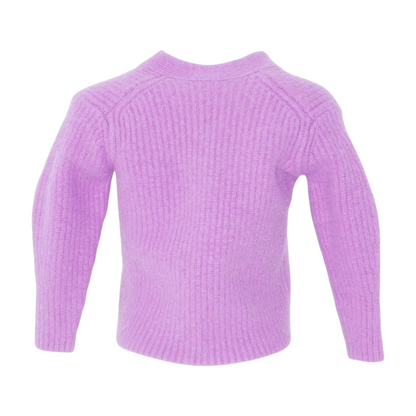 Purple Cardigan Sweater