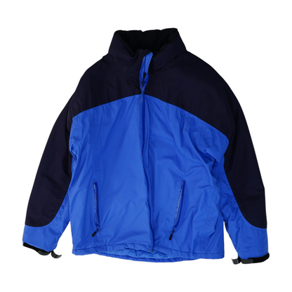 Blue Color Block Jacket