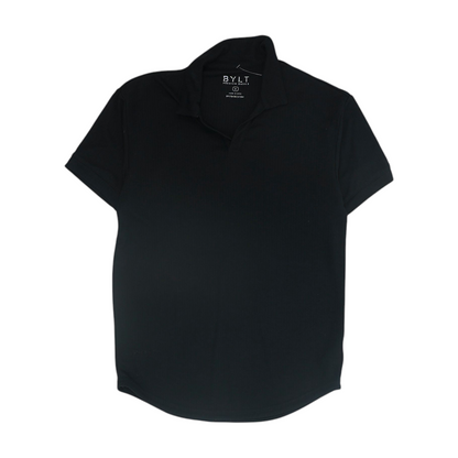 Black Striped Short Sleeve Polo