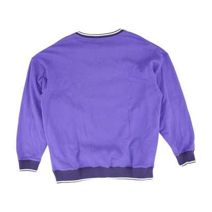 Purple Graphic Sweatshirt Pullover