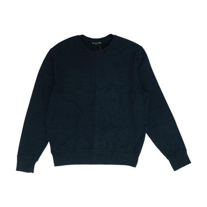 Black Solid Sweatshirt Pullover