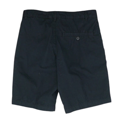 Black Solid Chino Shorts