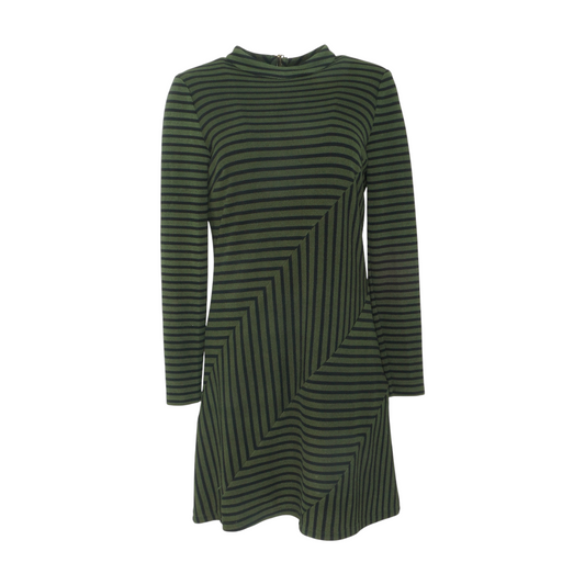 Green Striped Mini Dress