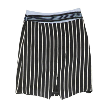 Black Striped Midi Skirt