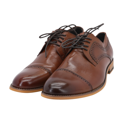 Brown Lace-Up Dress Shoes