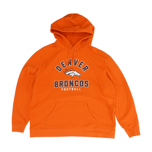 Orange Denver Broncos Solid Hoodie Pullover