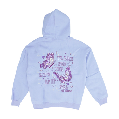 Lavender Solid Hoodie Pullover
