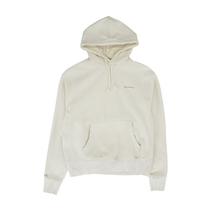 Beige Solid Hoodie Pullover