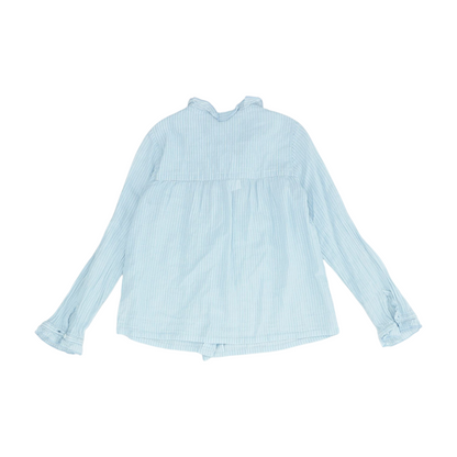 Blue Striped Long Sleeve Button Down