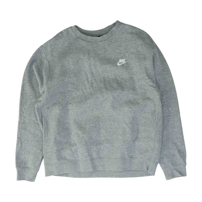 Gray Solid Sweatshirt Pullover